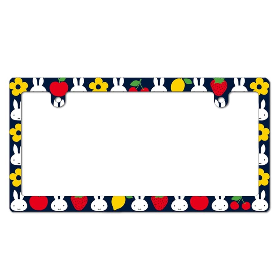 Amazon.co.jp: ミッフィー ナンバープレート フレーム ナンバー